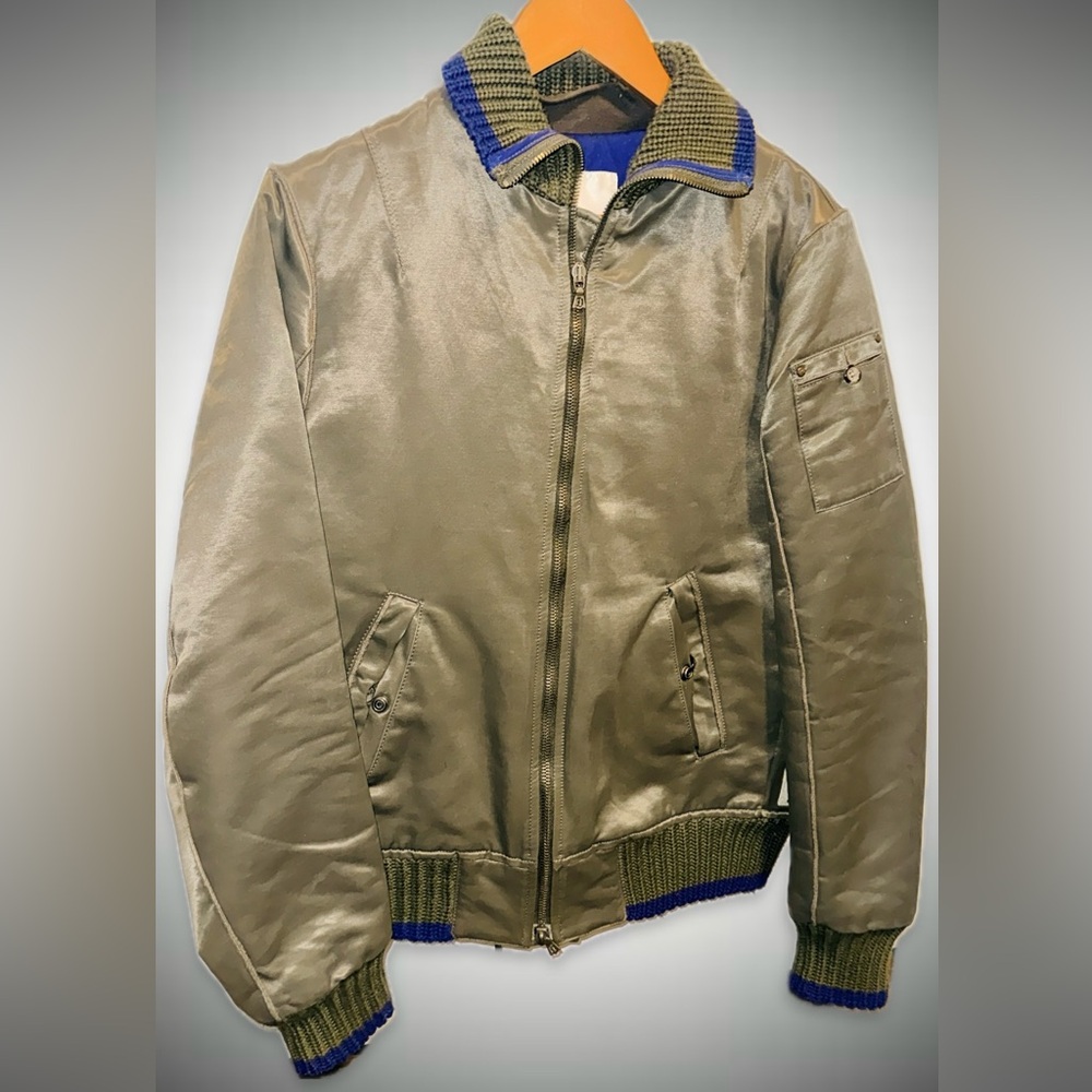 Diesel Industry Green Men’s Bomber Jacket – Size Medium | M – Made in Italy - Picture 2 of 7